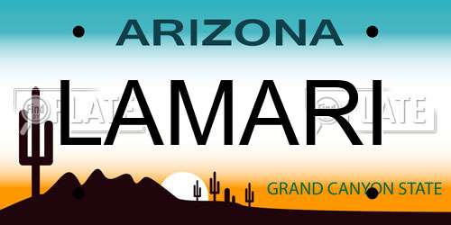LAMARI Arizona License Plate