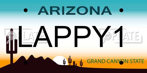 LAPPY1 Arizona License Plate
