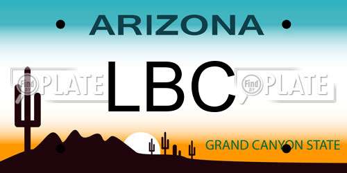 LBC Arizona License Plate