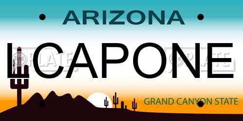 LCAPONE Arizona License Plate