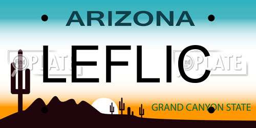 LEFLIC Arizona License Plate