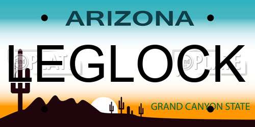 LEGLOCK Arizona License Plate