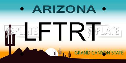 LFTRT Arizona License Plate