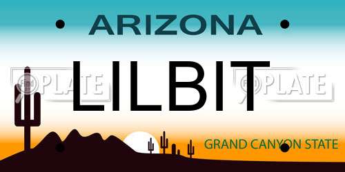 LILBIT Arizona License Plate