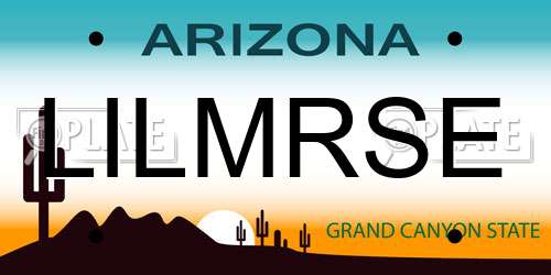 LILMRSE Arizona License Plate