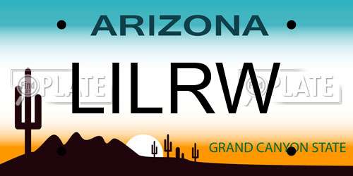LILRW Arizona License Plate