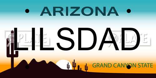 LILSDAD Arizona License Plate