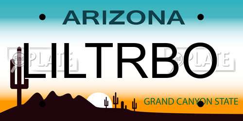 LILTRBO Arizona License Plate