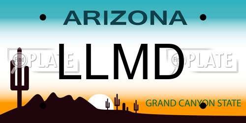 LLMD Arizona License Plate