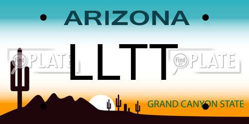 LLTT Arizona License Plate