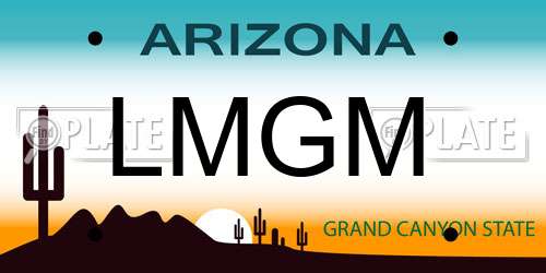 LMGM Arizona License Plate