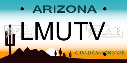 LMUTV Arizona License Plate