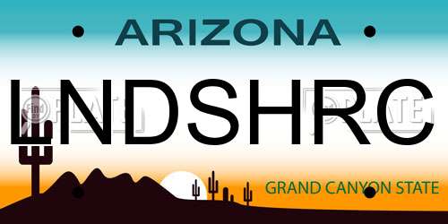 LNDSHRC Arizona License Plate