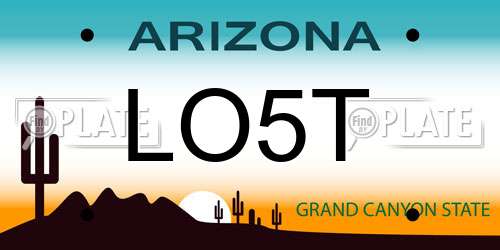 LO5T Arizona License Plate