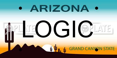LOGIC Arizona License Plate