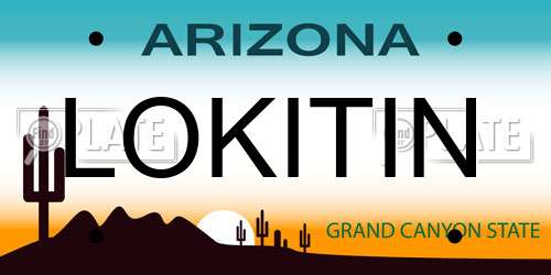 LOKITIN Arizona License Plate