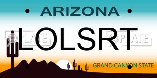 LOLSRT Arizona License Plate