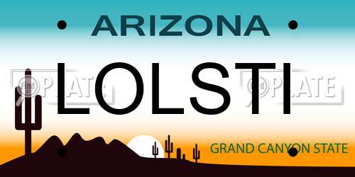 LOLSTI Arizona License Plate