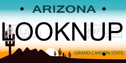 LOOKNUP Arizona License Plate