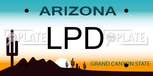 LPD Arizona License Plate