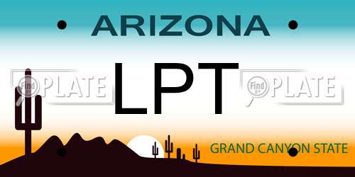 LPT Arizona License Plate