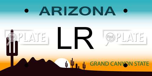 LR Arizona License Plate