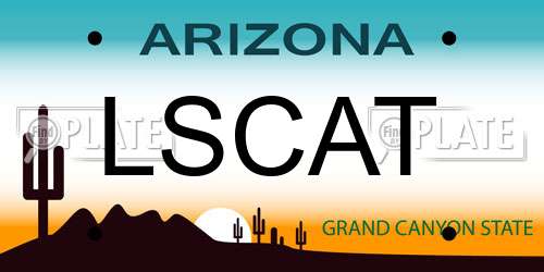 LSCAT Arizona License Plate