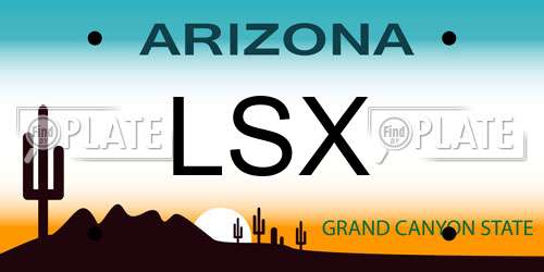 LSX Arizona License Plate