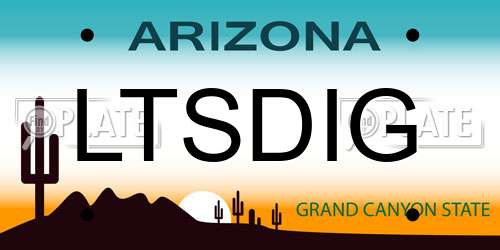 LTSDIG Arizona License Plate