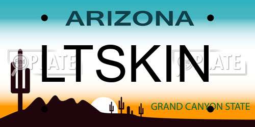 LTSKIN Arizona License Plate