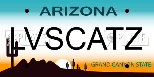 LVSCATZ Arizona License Plate