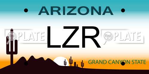 LZR Arizona License Plate