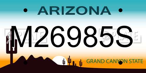 M26985S Arizona License Plate