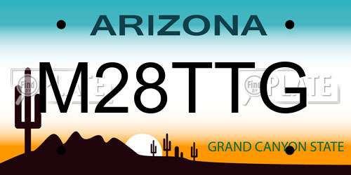 M28TTG Arizona License Plate
