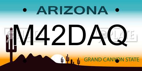 M42DAQ Arizona License Plate