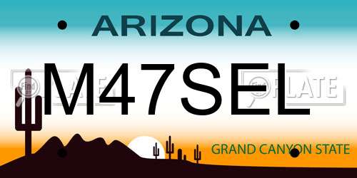 M47SEL Arizona License Plate
