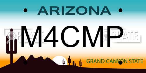 M4CMP Arizona License Plate