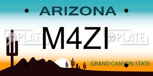 M4ZI Arizona License Plate