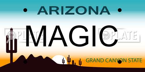 MAGIC Arizona License Plate