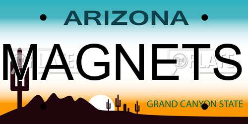 MAGNETS Arizona License Plate