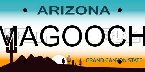 MAGOOCH Arizona License Plate
