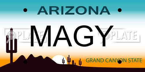 MAGY Arizona License Plate