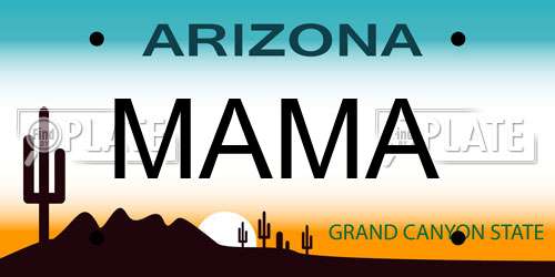 MAMA Arizona License Plate