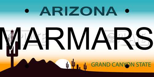 MARMARS Arizona License Plate