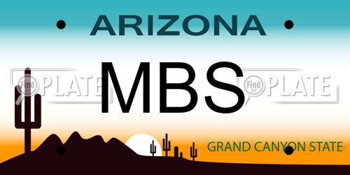 MBS Arizona License Plate