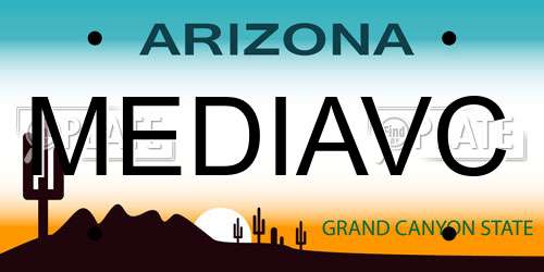 MEDIAVC Arizona License Plate