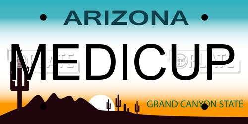 MEDICUP Arizona License Plate