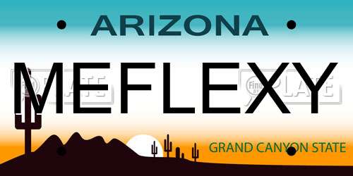 MEFLEXY Arizona License Plate