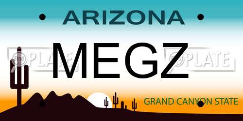 MEGZ Arizona License Plate