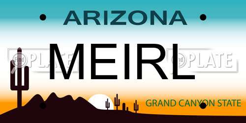 MEIRL Arizona License Plate